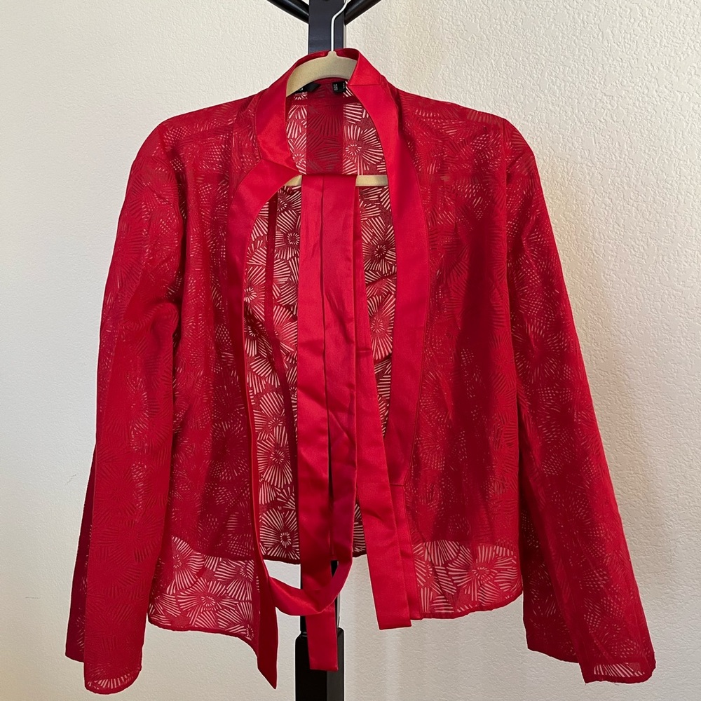 Sheer Patterned Top